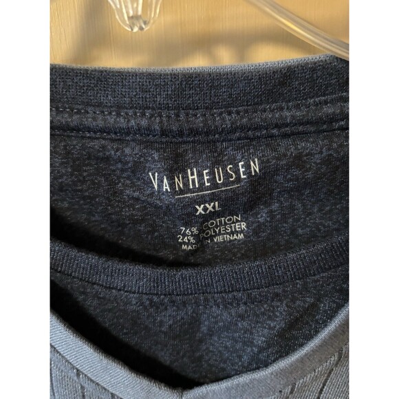 Mens Van Heusen Pullover L/S V Neck Stripe Dress Sweater Size XXL Preowned - Picture 2 of 5